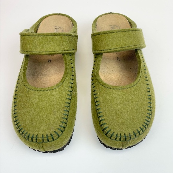 Haflinger Shoes - HAFLINGER Green Slide On Casual Comfort Shoes Womens Size US 6 EUR 37